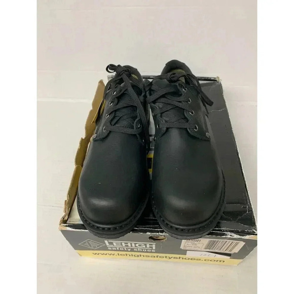 .1021 Lehigh Safety Shoes, Black US 8.5 Mens - Picture 3 of 6
